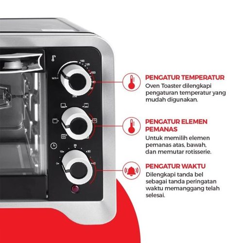 Maspion Oven Toaster 20 Liter - MOT2001BS